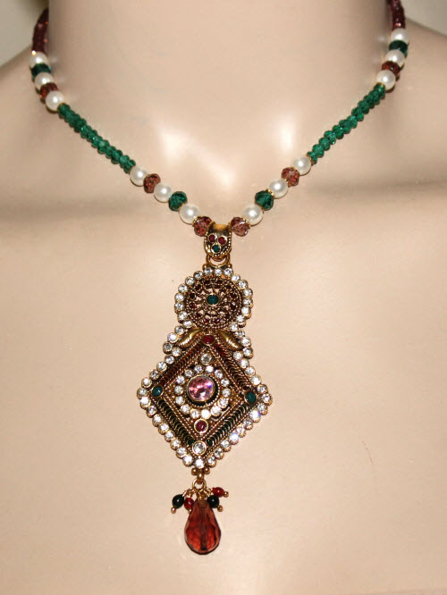 Designer Kantha Necklace Set 10334