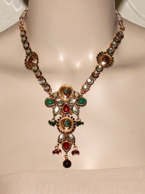 Designer Kantha Necklace Set 10335