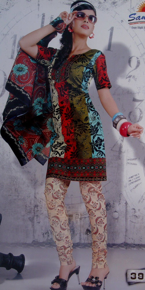Designer Cotton Printed Suit Un-stitched 10408