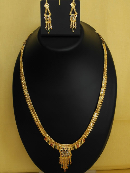 23.5 Carat Gold-Plated Necklace Set 10821