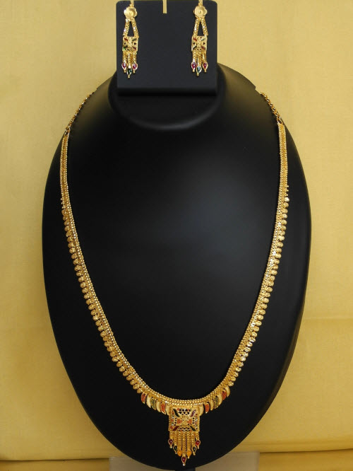 23.5 Carat Gold-Plated Necklace Set 10822