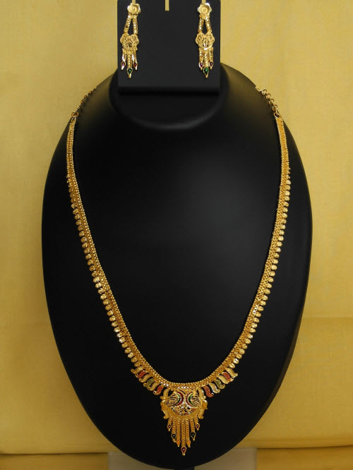 23.5 Carat Gold-Plated Necklace Set 10823