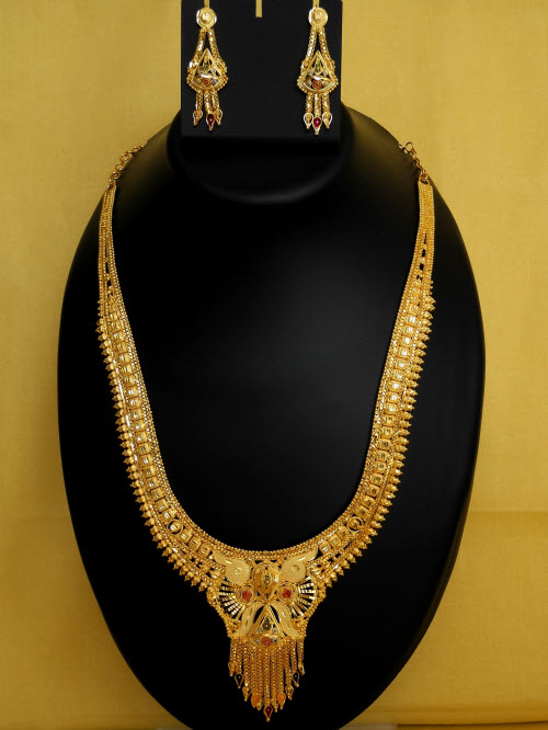 23.5 Carat Gold-Plated Necklace Set 10834