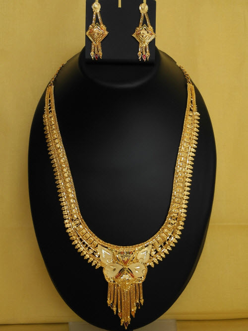 23.5 Carat Gold-Plated Necklace Set 10835