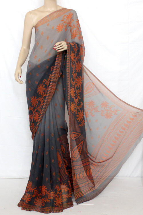 Printed Dx Quality Georgette Saree (With Blouse) 13279