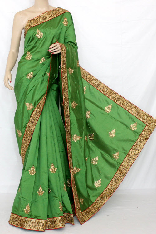 Exclusive Embroidered Saree (With Blouse) 13293
