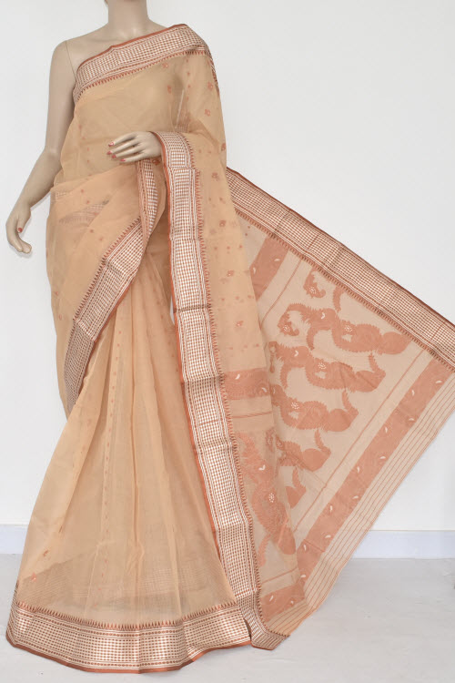 Begie Handwoven Bengal Tant Cotton Saree (Without Blouse) 17372