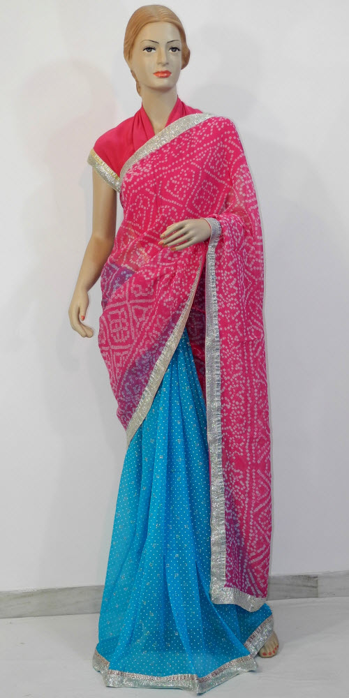 Designer Bandhani Saree Pure Georgette 10088